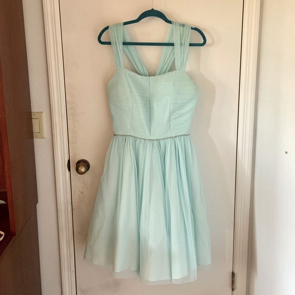 Aquamarine Vintage Inspired Cocktail Dress